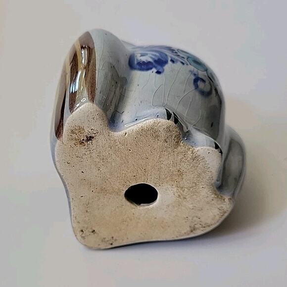 Vintage Talavera Owl Figurine 5" Hand Painted Glazed Ceramic Bohemian Folk Art - Picture 6 of 9